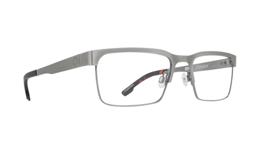 SPY JONAH Eyeglasses   Brushed Gunmetal/Dark Tort  an active 53-18-140