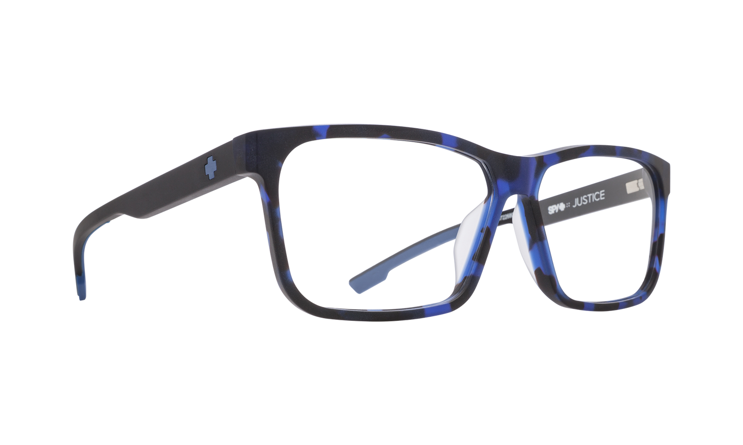 SPY JUSTICE 59 Eyeglasses   Matte Navy Tort/Matte Black  a tried and true 59-12-140