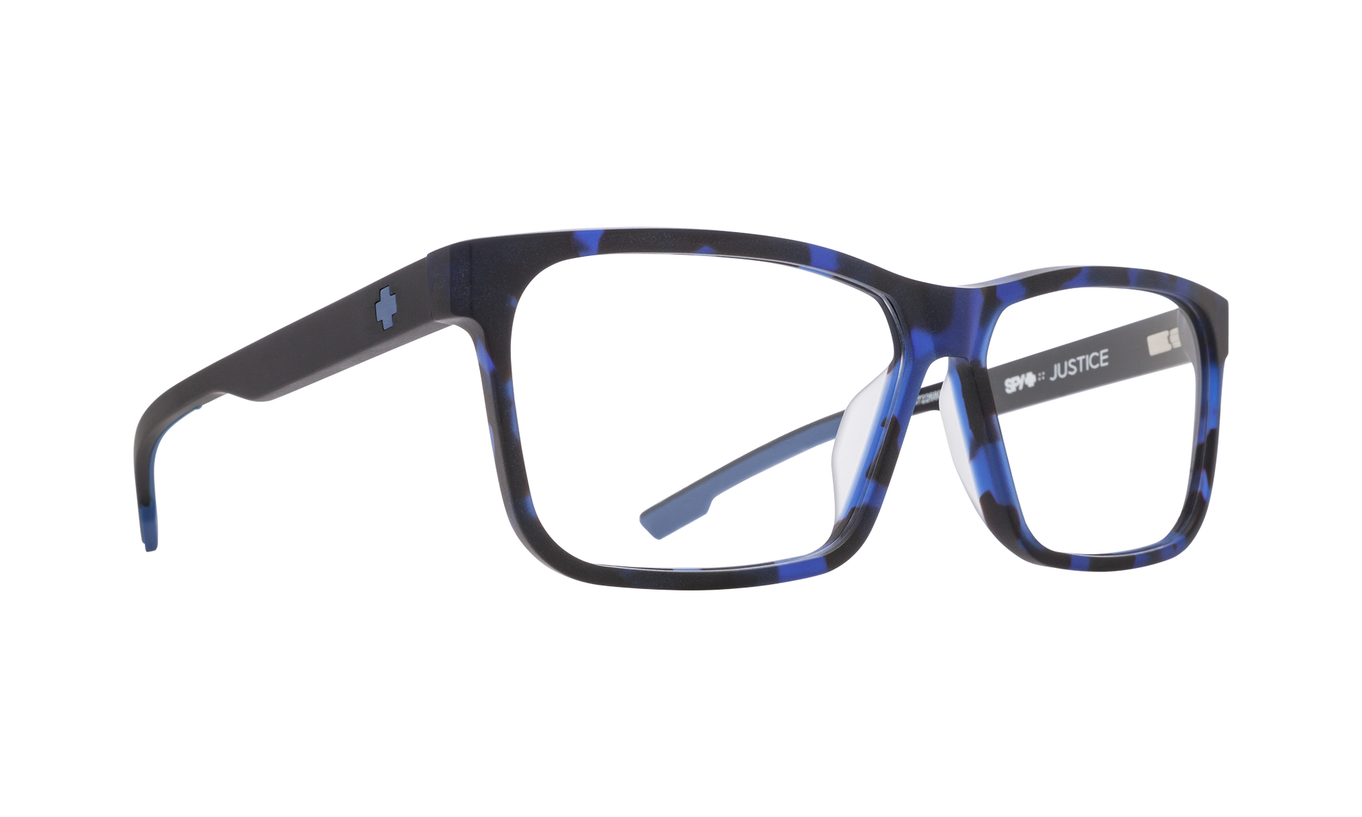 SPY JUSTICE 59 Eyeglasses   Matte Navy Tort/Matte Black  a tried and true 59-12-140