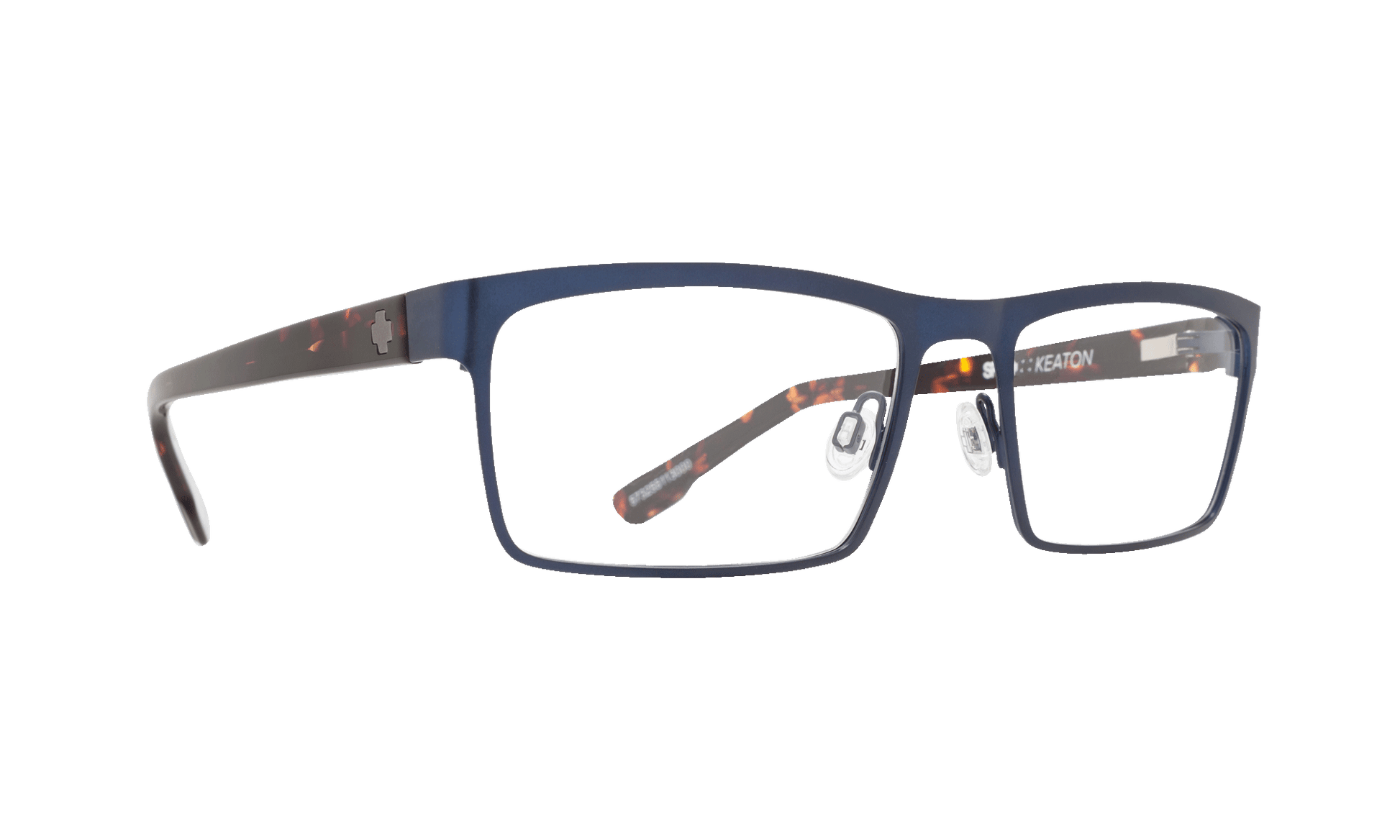 SPY KEATON Eyeglasses   Matte Navy/Dark Tort  a clean 54-17-145