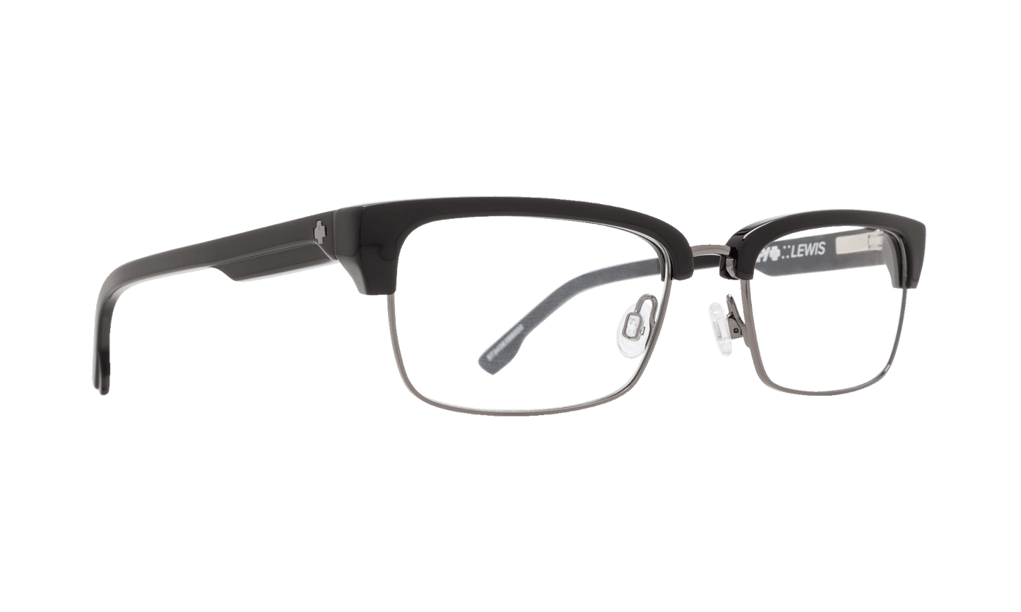 SPY LEWIS Eyeglasses   Black/Gunmetal  a well-timed 51-18-140