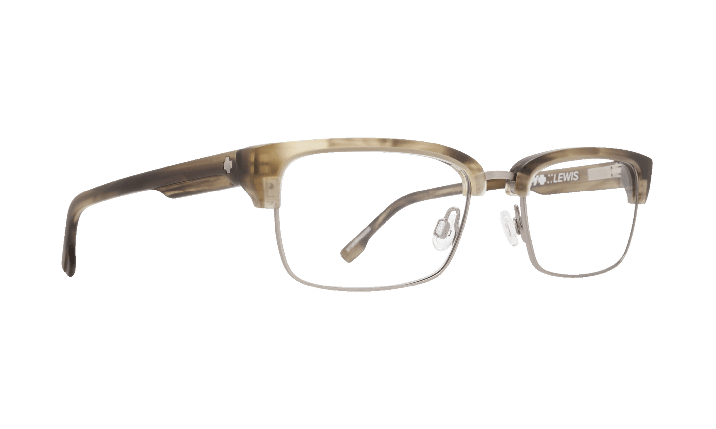 SPY LEWIS Eyeglasses   Matte Green Smoke/Matte Gunmetal  a well-timed 51-18-140