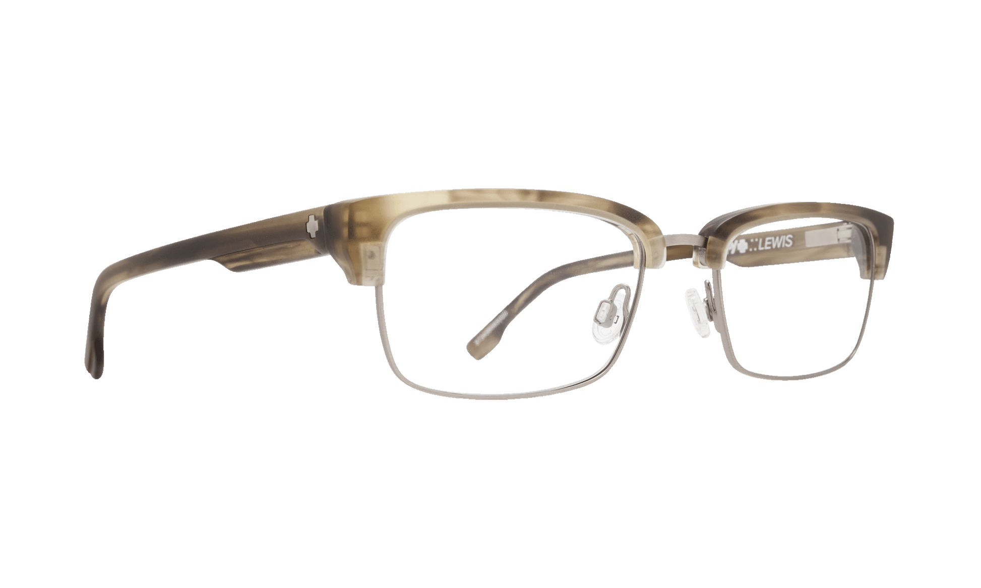 SPY LEWIS Eyeglasses   Matte Green Smoke/Matte Gunmetal  a well-timed 51-18-140