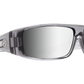 SPY Logan Sunglasses  Happy Gray Green with Silver Mirror Clear Smoke  61-14-127