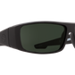 SPY Logan Sunglasses  Happy Gray Green Soft Matte Black  61-14-127