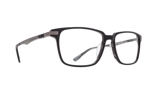 SPY MAJOR Eyeglasses   Black Horn/Matte Gunmetal  a balanced 57-17-145