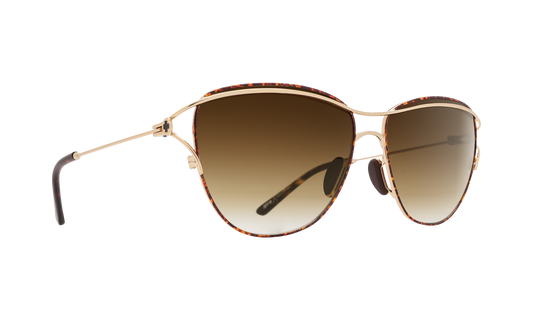 SPY Marina Sunglasses  Happy Bronze Fade Gold/Tort  57-14-130