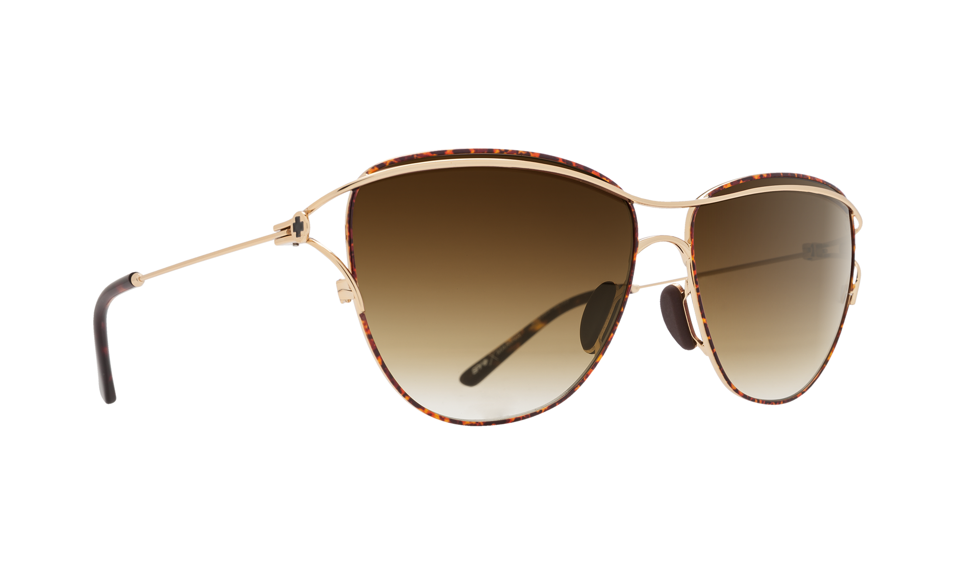 SPY Marina Sunglasses  Happy Bronze Fade Gold/Tort  57-14-130