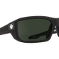SPY McCoy Sunglasses  Happy Gray Green Soft Matte Black  63-17-120