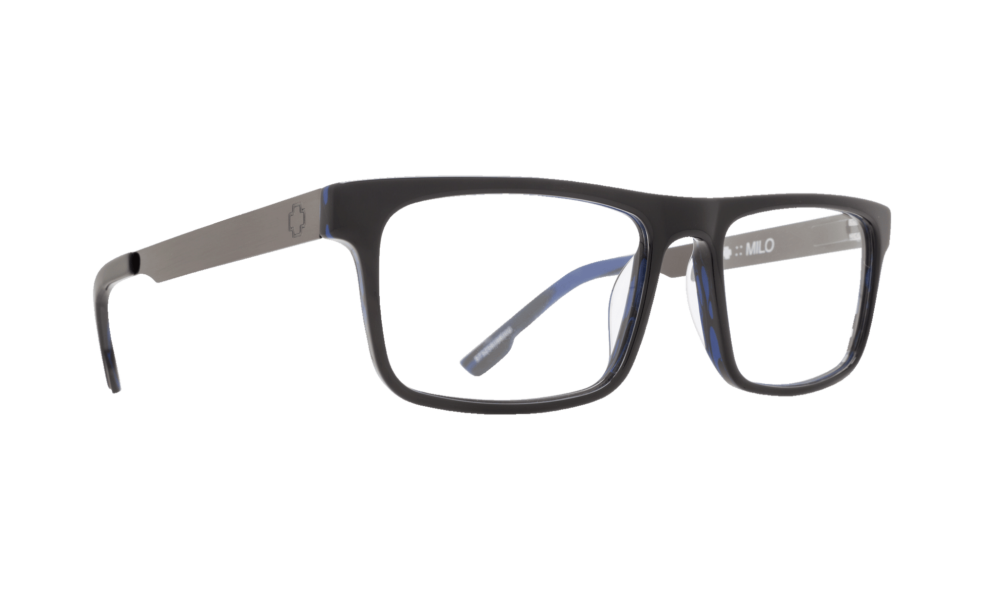SPY MILO Eyeglasses   Black/Blue Horn  a well-timed 53-16-140