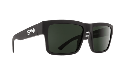 SPY Montana Sunglasses  Happy Gray Green Soft Matte Black  a medium 54-16-140