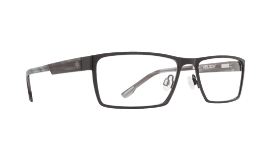 SPY NELSON Eyeglasses   Matte Black/Gray Smoke  an edgy 57-17-140