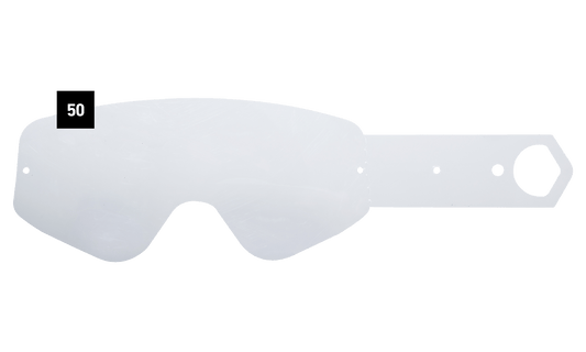 SPY Omen Tear Offs - 50 Pack Replacement Lenses   Clear One Size