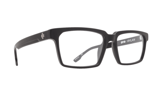SPY RYLAN Eyeglasses   Matte Black  a masculine 55-17-145