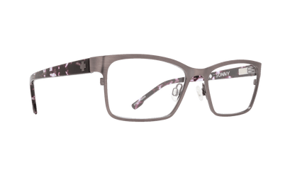 SPY SONNY Eyeglasses   Brushed Gunmetal/Purple Camo Tort  a happy 52-16-140