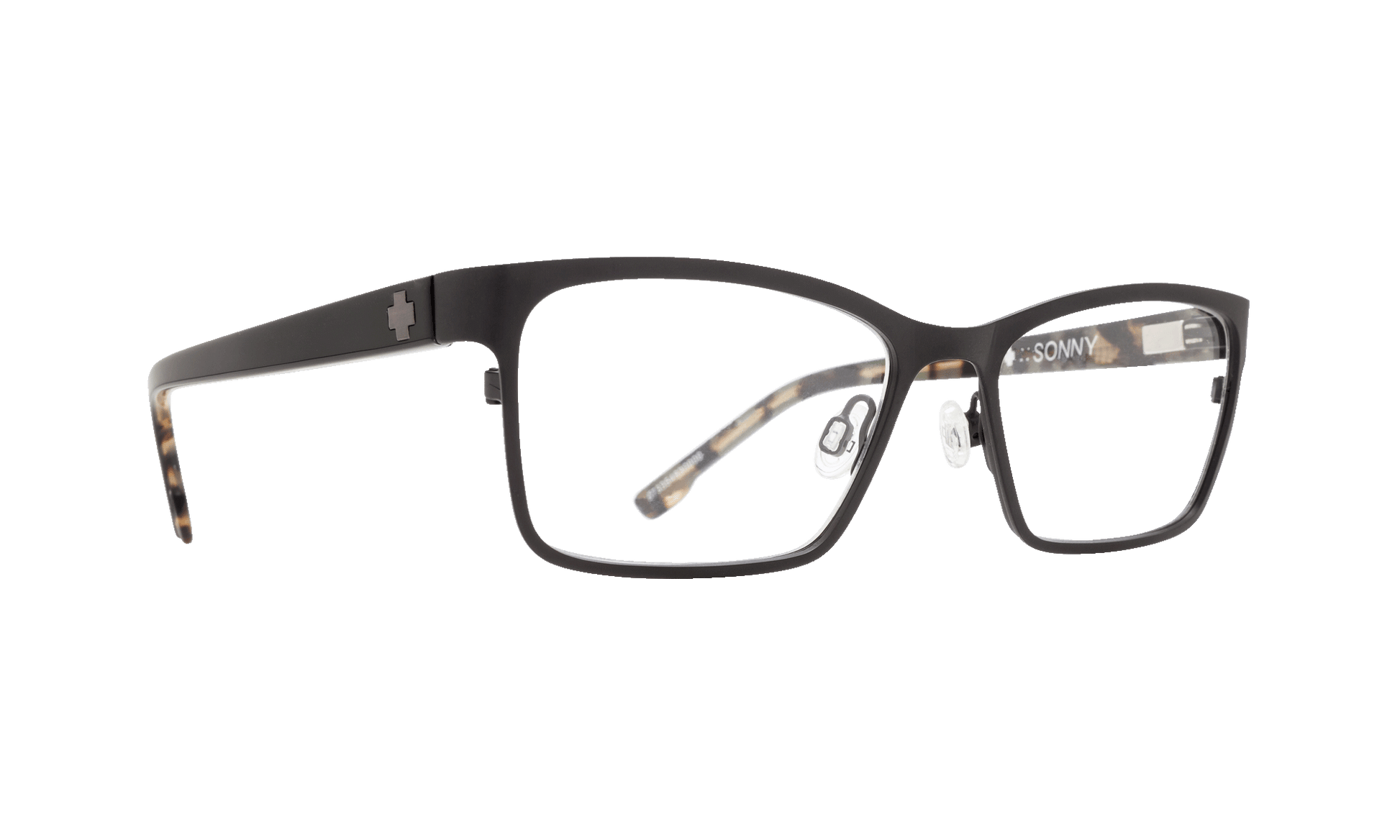 SPY SONNY Eyeglasses   Matte Black/Black Tort  a happy 52-16-140
