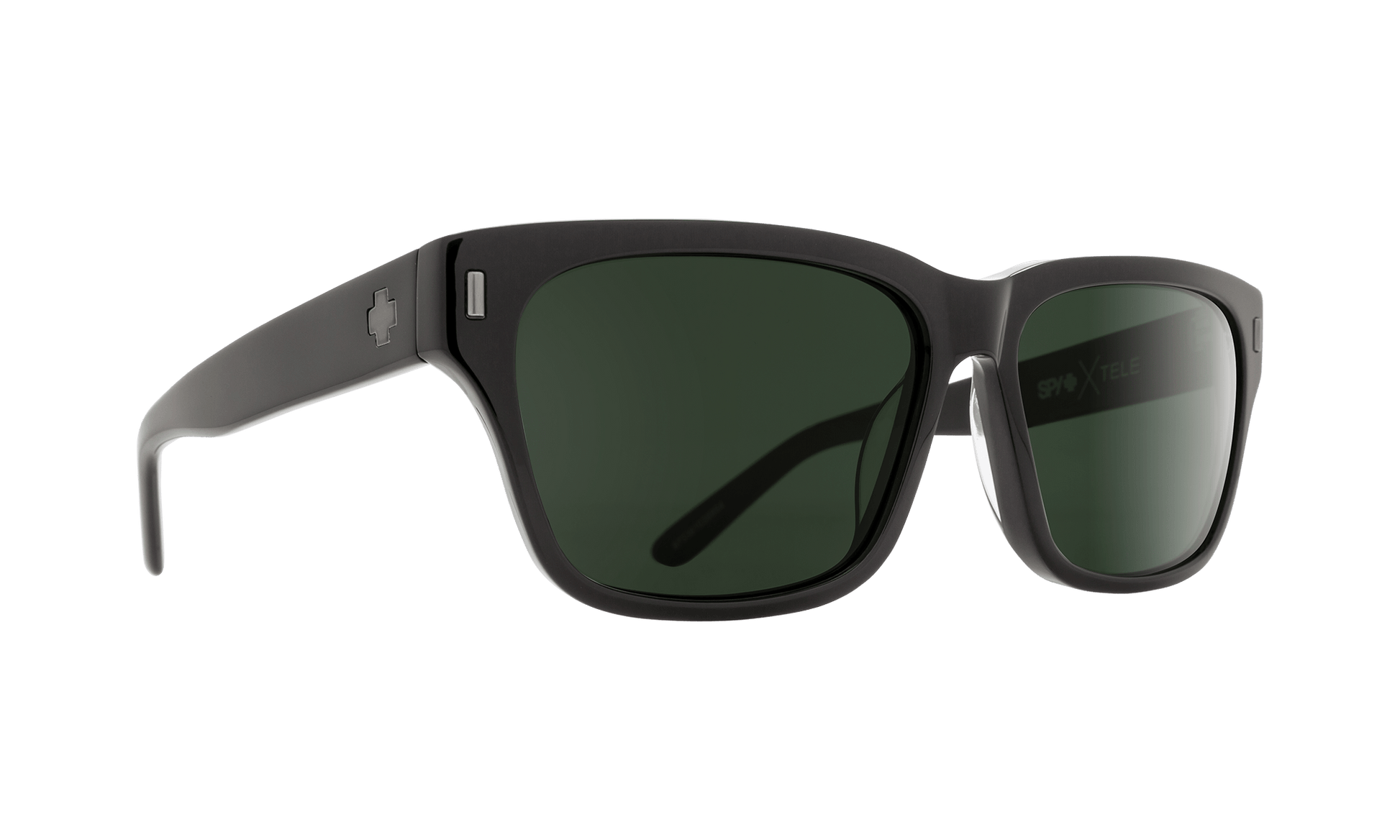 SPY Tele Sunglasses  Happy Gray Green Polar Black  58-14-145