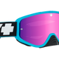 SPY Woot Race Mx Goggle Goggles  Smoke w/ Pink Spectra + Clear AFP Slice Blue One Size