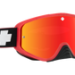 SPY Woot Race Mx Goggle Goggles  Smoke w/ Red Spectra + Clear AFP Slice Red One Size