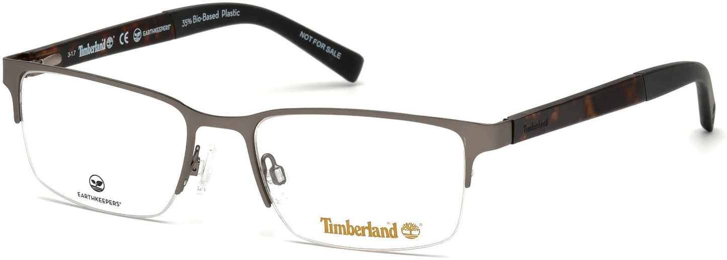Timberland TB1585 Rectangular Eyeglasses 009-009 - Matte Gunmetal