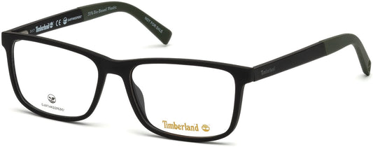 Timberland TB1589 Rectangular Eyeglasses 002-002 - Matte Black