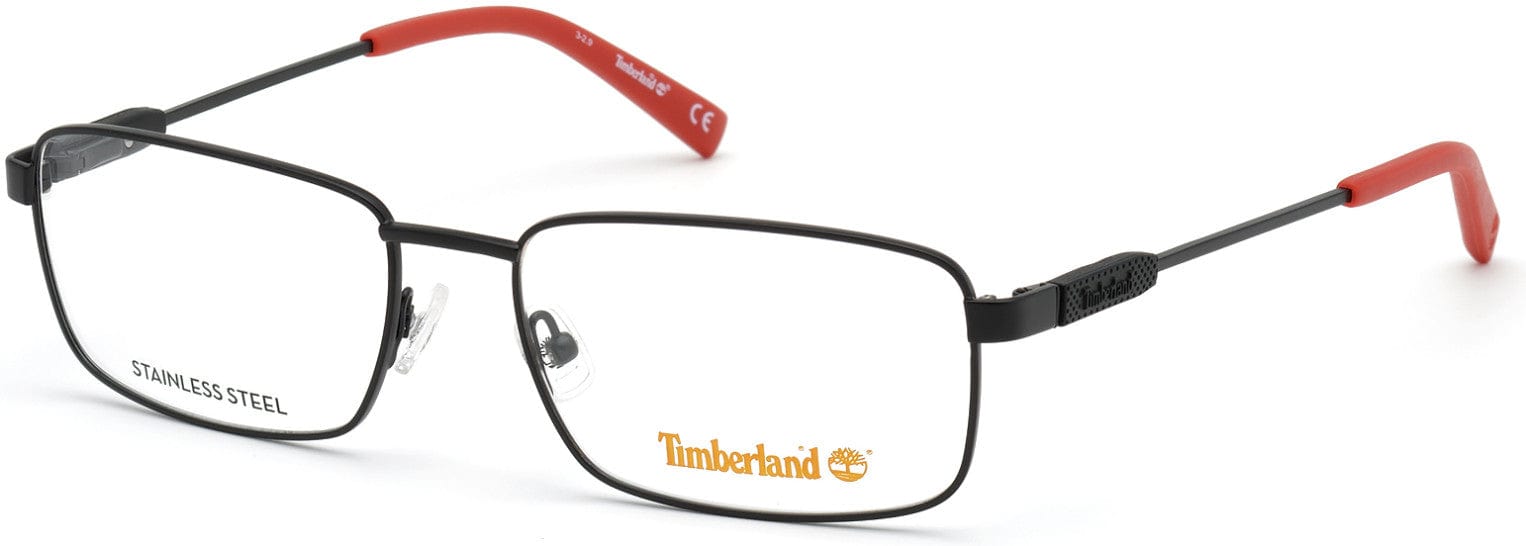 Timberland TB1669 Rectangular Eyeglasses 002-002 - Matte Black