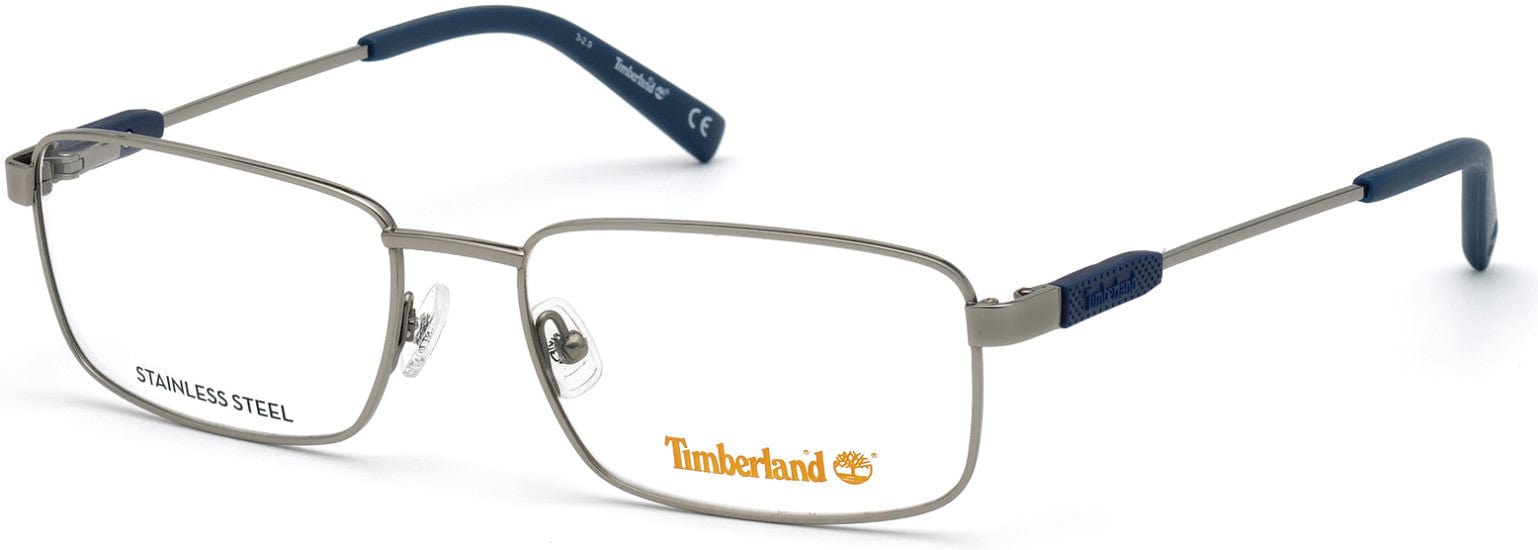 Timberland TB1669 Rectangular Eyeglasses 008-008 - Shiny Gunmetal