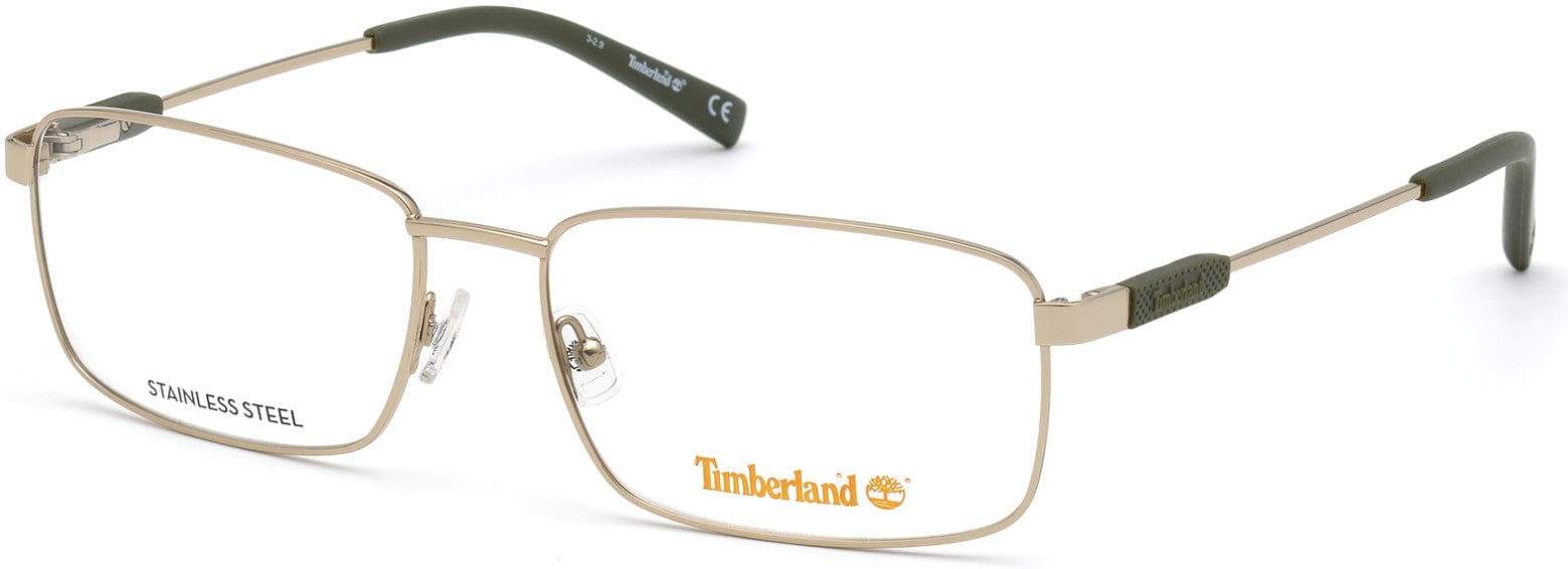 Timberland TB1669 Rectangular Eyeglasses 032-032 - Pale Gold