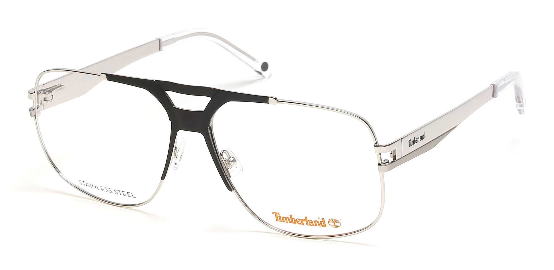 Timberland TB1701 Navigator Eyeglasses 010-010 - Shiny Light Nickeltin