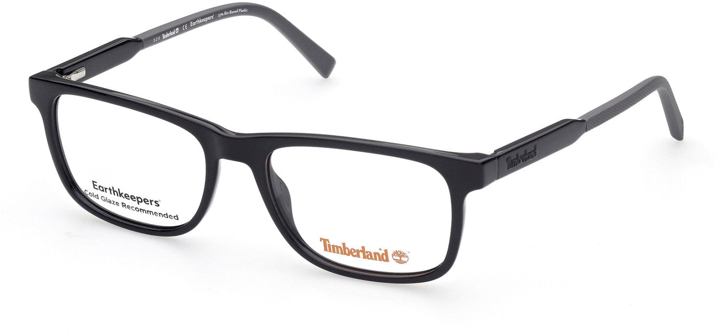 Timberland TB1722 Rectangular Eyeglasses 001-001 - Shiny Black