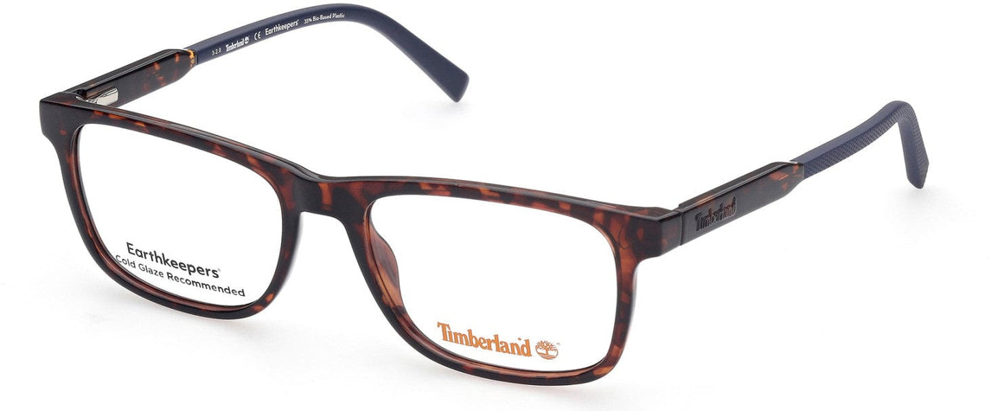 Timberland TB1722 Rectangular Eyeglasses 052-052 - Dark Havana