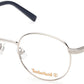 Timberland TB1724 Round Eyeglasses 010-010 - Shiny Light Nickeltin