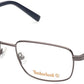 Timberland TB1726 Rectangular Eyeglasses 008-008 - Shiny Gunmetal