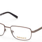 Timberland TB1726 Rectangular Eyeglasses 048-048 - Shiny Dark Brown