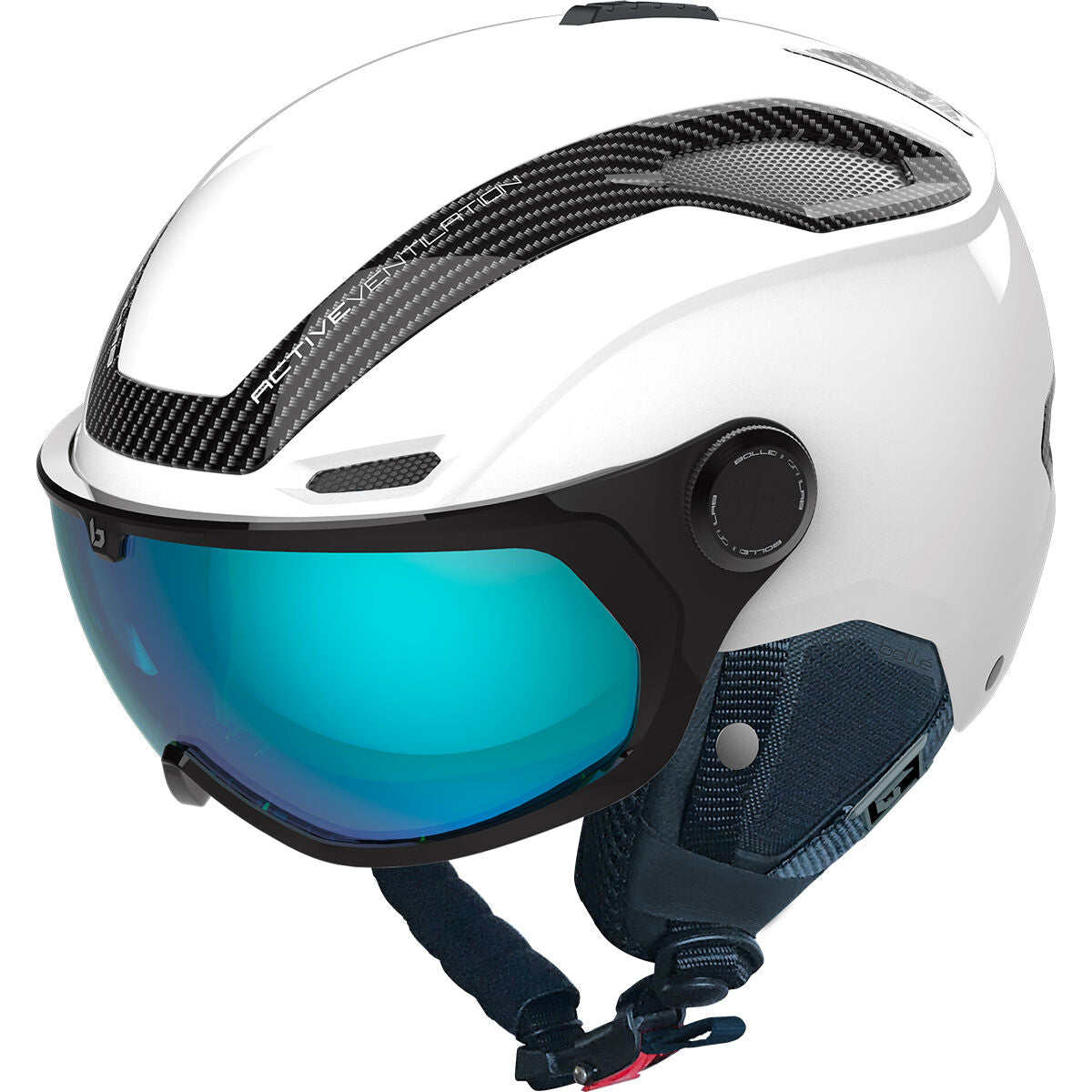 Bolle V-line Carbon Snow Helmets  White Matte S 52-55