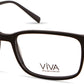 Viva VV4044 Rectangular Eyeglasses 001-001 - Shiny Black