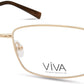 Viva VV4045 Rectangular Eyeglasses 032-032 - Pale Gold