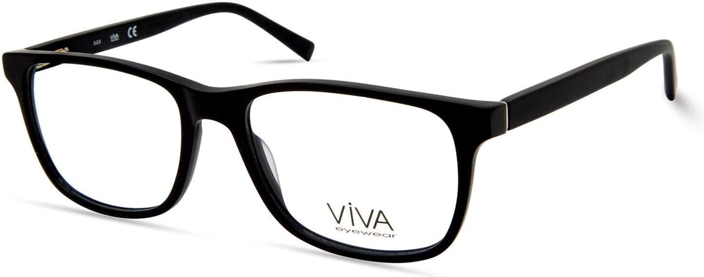 Viva VV4046 Rectangular Eyeglasses 002-002 - Matte Black