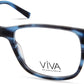 Viva VV4046 Rectangular Eyeglasses 092-092 - Blue