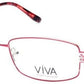Viva VV4513 Geometric Eyeglasses 066-066 - Shiny Red