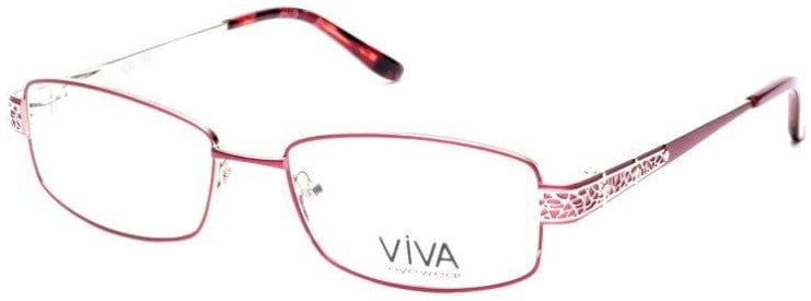 Viva VV4513 Geometric Eyeglasses 066-066 - Shiny Red