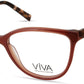 Viva VV4520 Square Eyeglasses 045-045 - Shiny Light Brown
