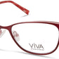 Viva VV4521 Rectangular Eyeglasses 070-070 - Matte Bordeaux