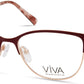 Viva VV4524 Square Eyeglasses 070-070 - Matte Bordeaux