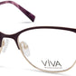 Viva VV4524 Square Eyeglasses 082-082 - Matte Violet