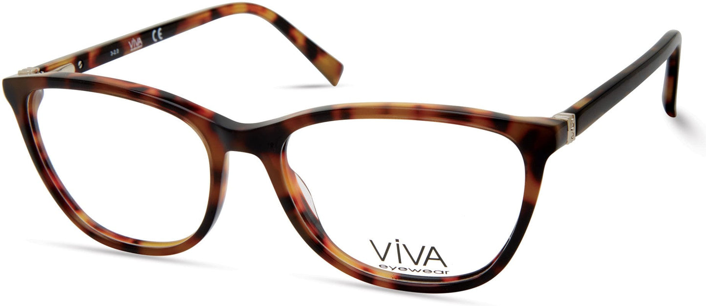 Viva VV4525 Square Eyeglasses 050-050 - Dark Brown