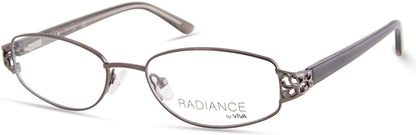 Viva VV8000 Oval Eyeglasses 010-010 - Shiny Light Nickeltin