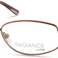 Viva VV8000 Oval Eyeglasses 045-045 - Shiny Light Brown