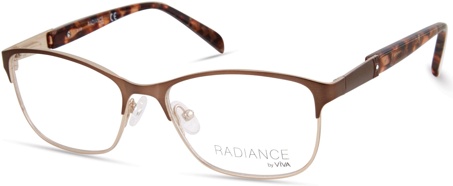 Viva VV8002 Square Eyeglasses 047-047 - Light Brown