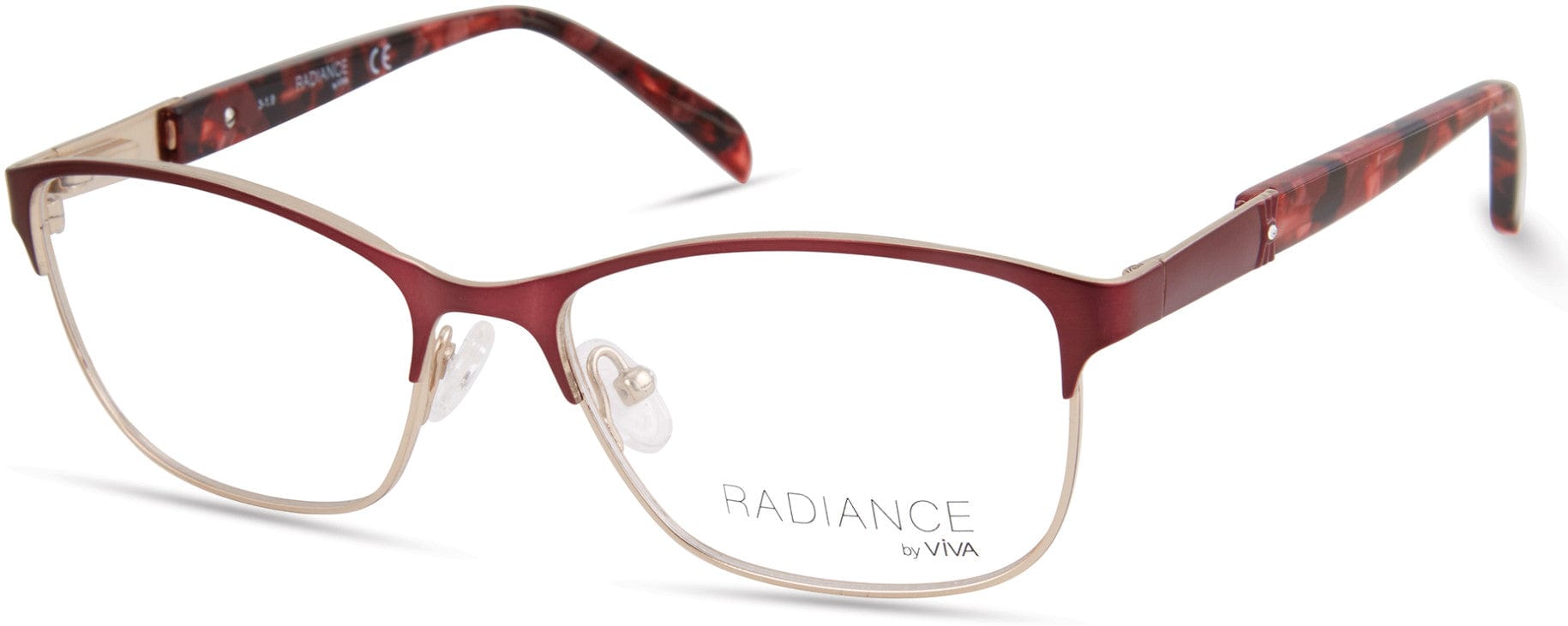 Viva VV8002 Square Eyeglasses 071-071 - Bordeaux